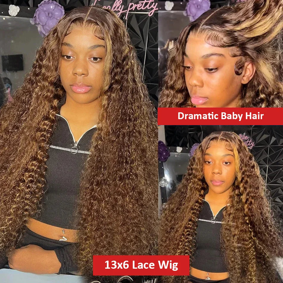 Lizbeth Deep Wave Highlight Human Hair Wigs