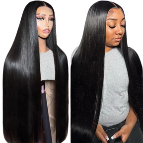 Ember Bone Straight Frontal Human Hair Wigs