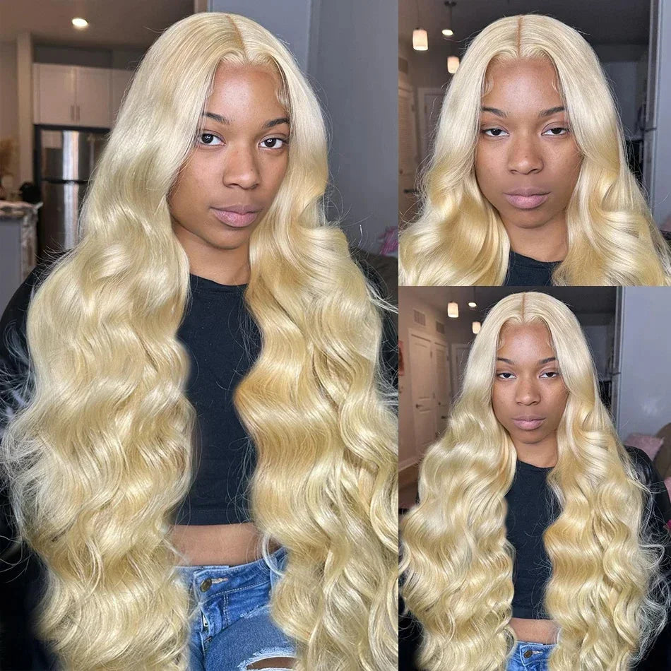 Ella Blonde Body Wave Human Hair Wigs