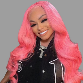 Paris Pink Human Hair Body Wave Wig