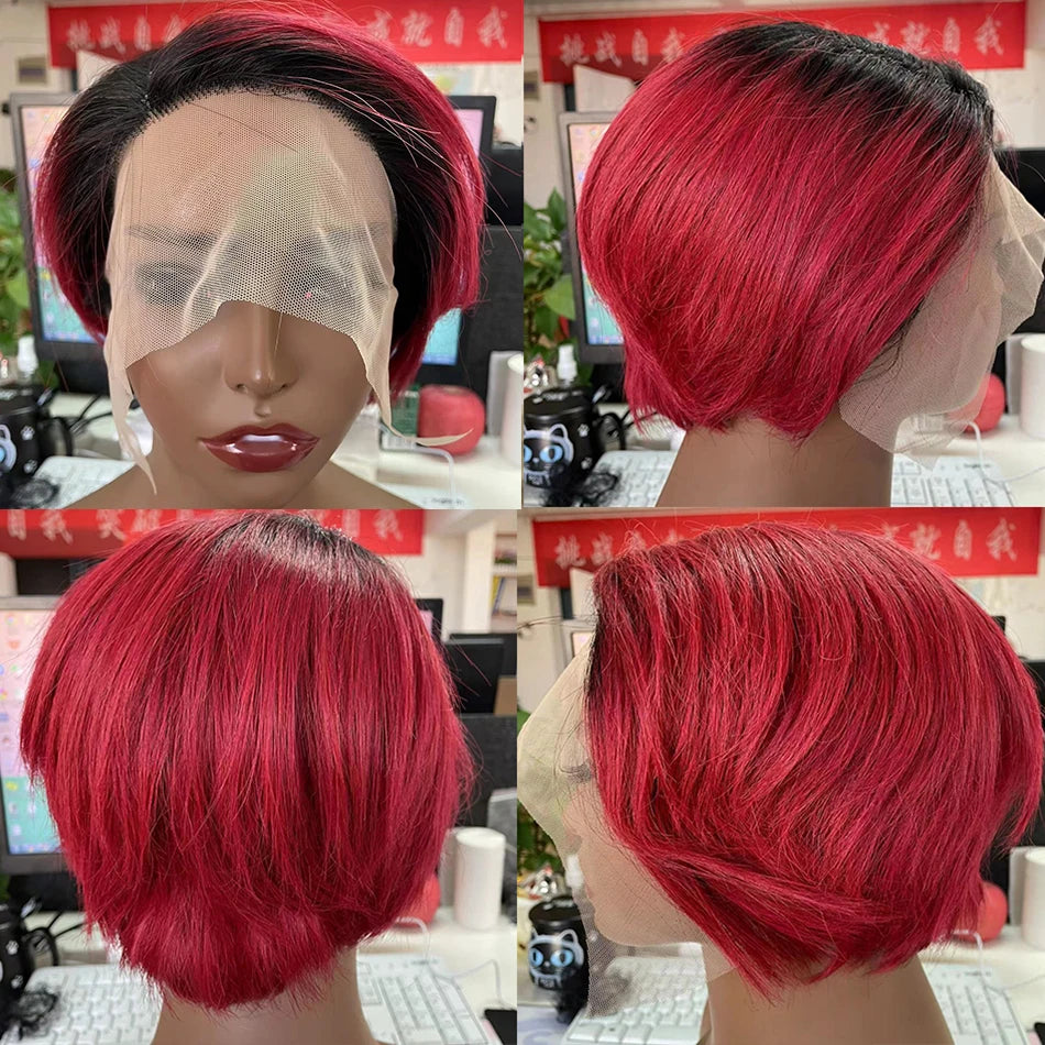 Celeste  Pixie Cut Wig Human Hair Wigs