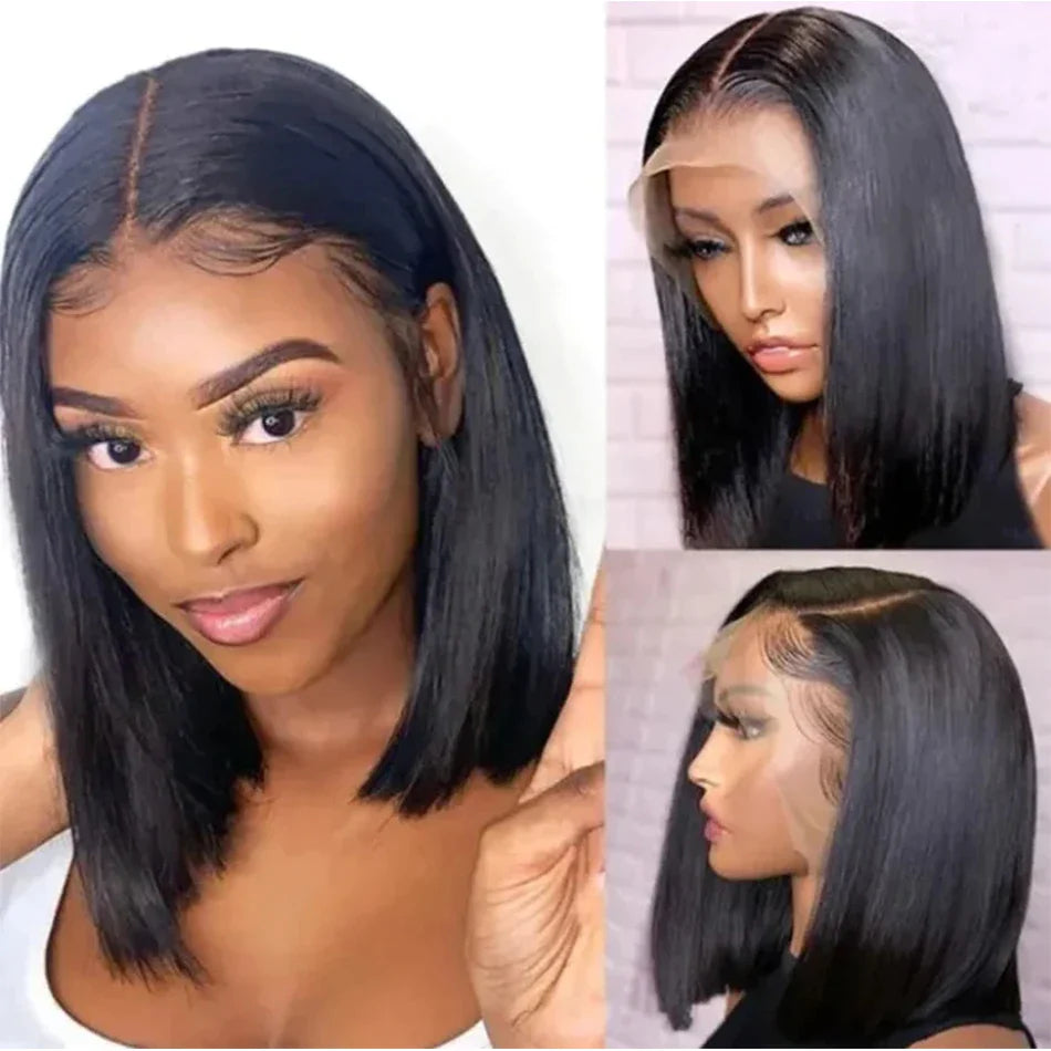 Shaina Bone Straight Bob Human Hair Wigs