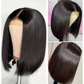 Shaina Bone Straight Bob Human Hair Wigs