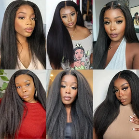 Marcella Kinky Straight Human Hair Wigs