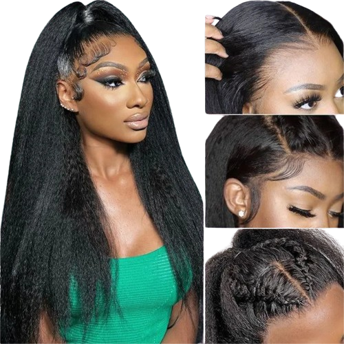 Marcella Kinky Straight Human Hair Wigs