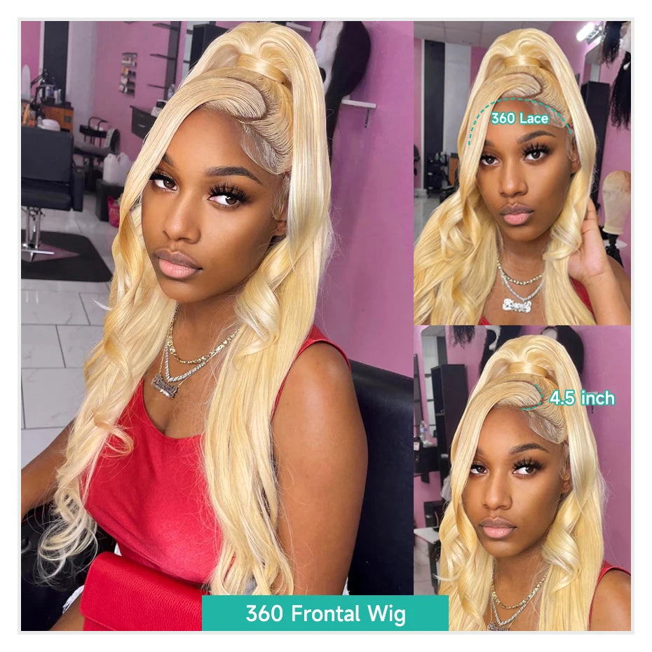 Sheena Honey Blonde Body Wave Wig